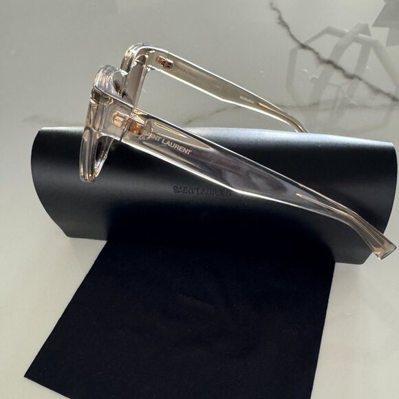 New YSL 276 Sunglasses Champagne w/ Case - Picture 2 of 2